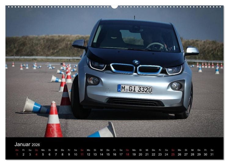 Produktbild: BMW i3 (hochwertiger Premium Wandkalender 2026 DIN A2 quer), Kunstdruck in Hochglanz
