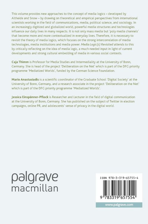 Produktbild: Media Logic(s) Revisited