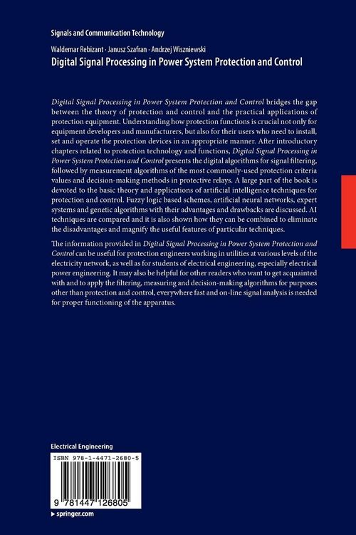 Produktbild: Digital Signal Processing in Power System Protection and Control