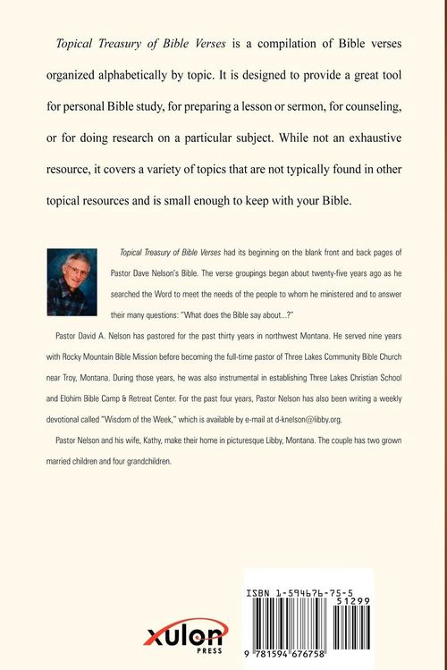 Produktbild: Topical Treasury of Bible Verses