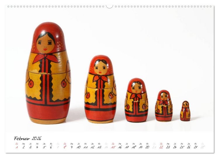 Produktbild: Matroschkas (Wandkalender 2026 DIN A2 quer), CALVENDO Monatskalender