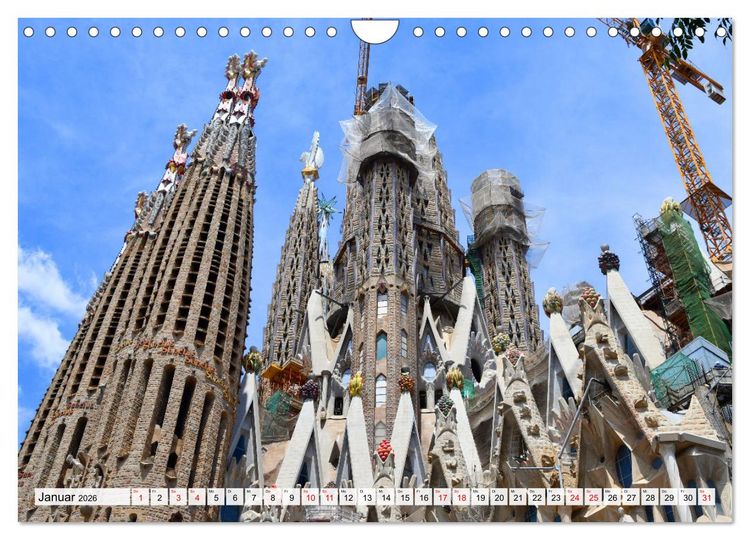 Produktbild: BARCELONA, Traumziel am Mittelmeer (Wandkalender 2026 DIN A4 quer), CALVENDO Monatskalender