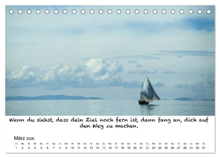 Produktbild: Meditation Wasser (Tischkalender 2026 DIN A5 quer), CALVENDO Monatskalender
