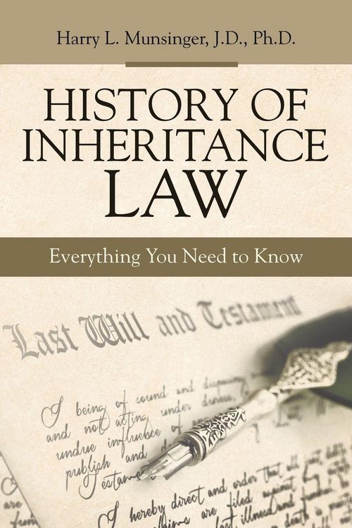 Produktbild: History of Inheritance Law