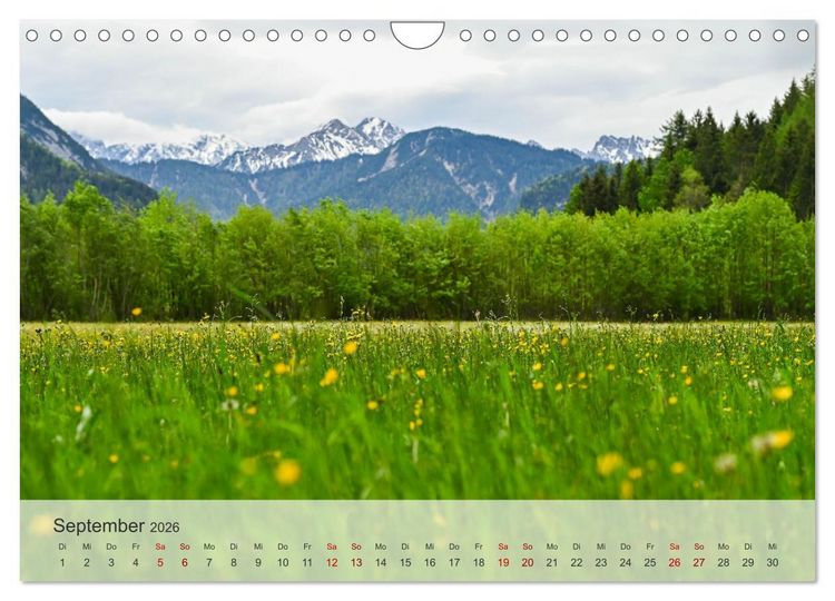 Produktbild: Alpenwelten-Zwischen Wetterstein und Karwendel (Wandkalender 2026 DIN A4 quer), CALVENDO Monatskalender