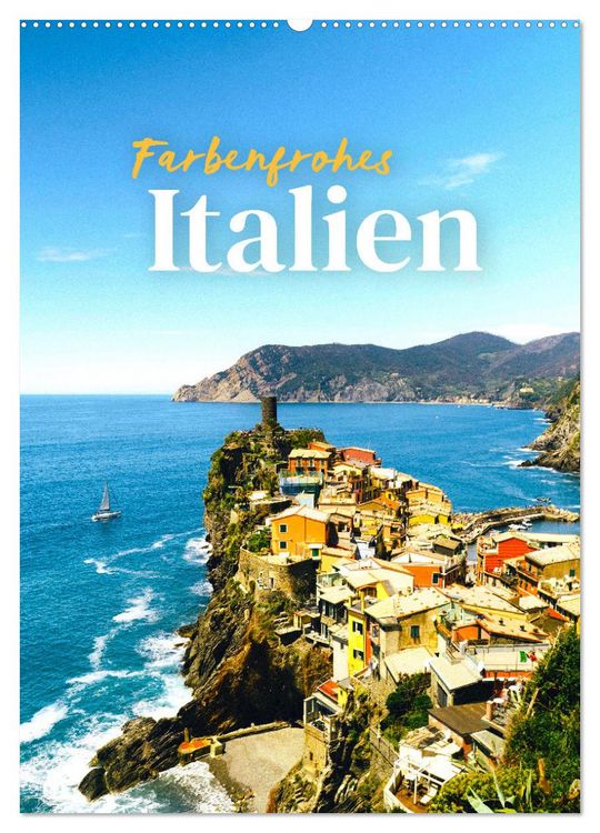 Produktbild: Farbenfrohes Italien (Wandkalender 2026 DIN A2 hoch), CALVENDO Monatskalender