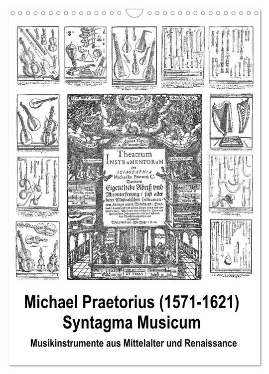 Produktbild: Michael Praetorius Syntagma Musicum (Wandkalender 2026 DIN A3 hoch), CALVENDO Monatskalender