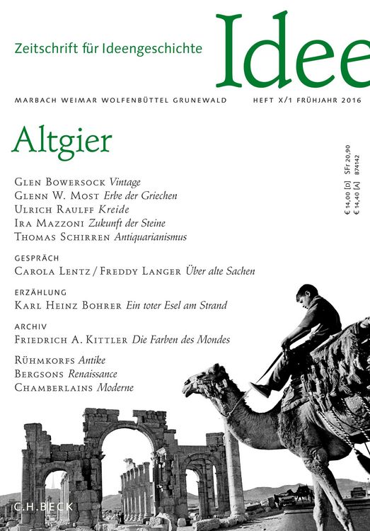 Produktbild: Zeitschrift f&uuml;r Ideengeschichte Heft X/1 Fr&uuml;hjahr 2016