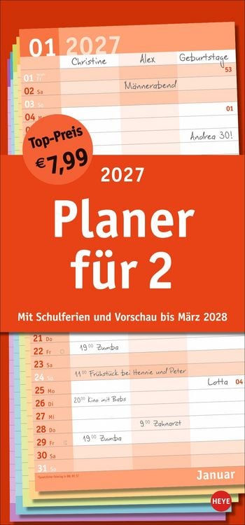 Produktbild: Basic Planer f&uuml;r zwei 2027