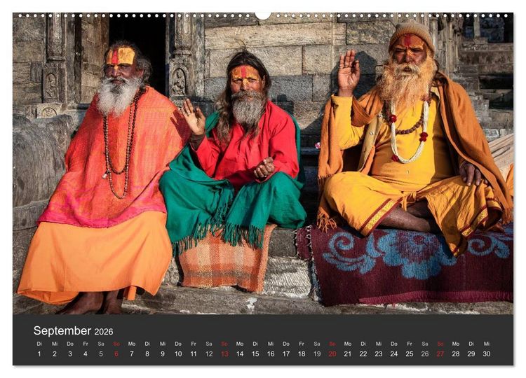 Produktbild: Nepal 2026 - Dem Himmel so nah (hochwertiger Premium Wandkalender 2026 DIN A2 quer), Kunstdruck in Hochglanz