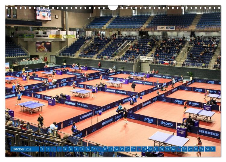 Produktbild: Tischtennis - Der am schnellsten gespielte Sport der Welt (Wandkalender 2026 DIN A3 quer), CALVENDO Monatskalender