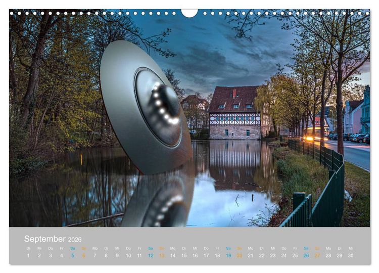 Produktbild: Fantastisch und surreal - unbekannte Flugobjekte (Wandkalender 2026 DIN A3 quer), CALVENDO Monatskalender