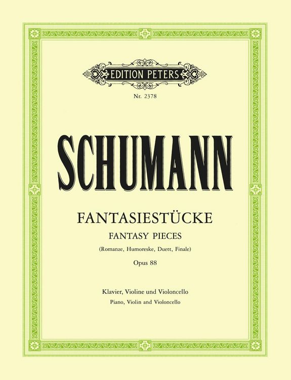 Produktbild: Schumann, R: Fantasiest&uuml;cke Op. 88 for Violin, Cello and Pia