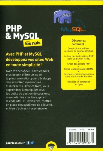 Produktbild: PHP & MySQL pour les nuls