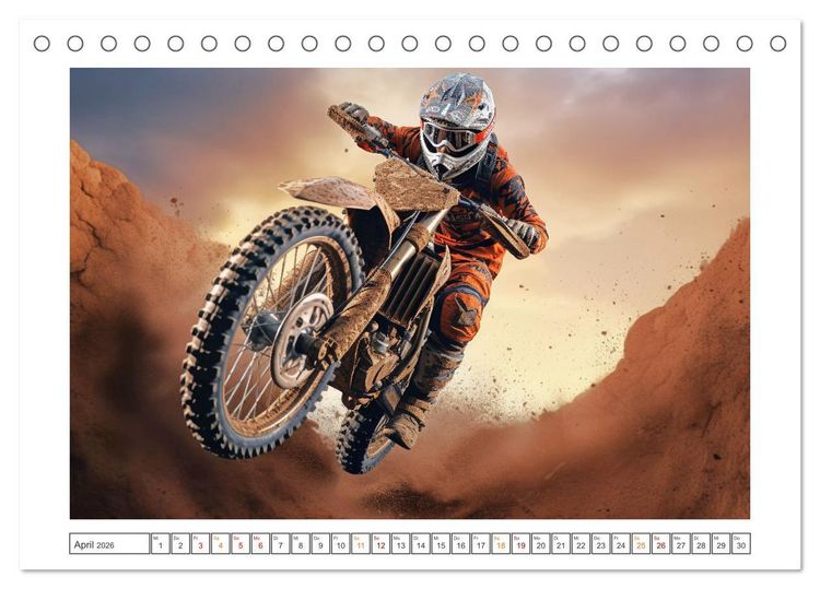 Produktbild: Motorcross Welt (Tischkalender 2026 DIN A5 quer), CALVENDO Monatskalender