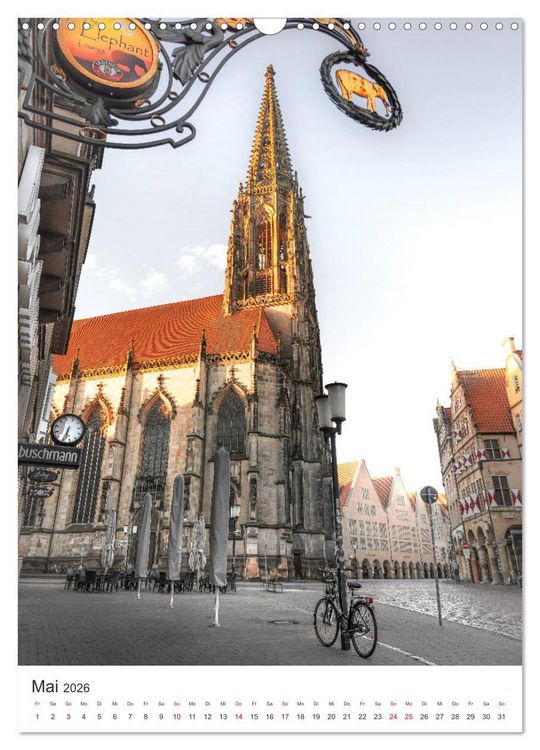 Produktbild: M&uuml;nster - Stadt und Natur (Wandkalender 2026 DIN A3 hoch), CALVENDO Monatskalender