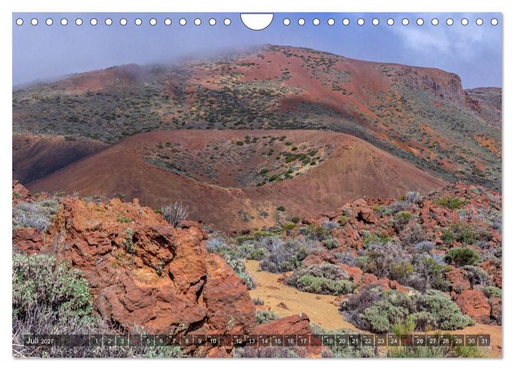 Produktbild: Vulkaninsel im Atlantik, Teneriffa (Wandkalender 2027 DIN A4 quer), CALVENDO Monatskalender