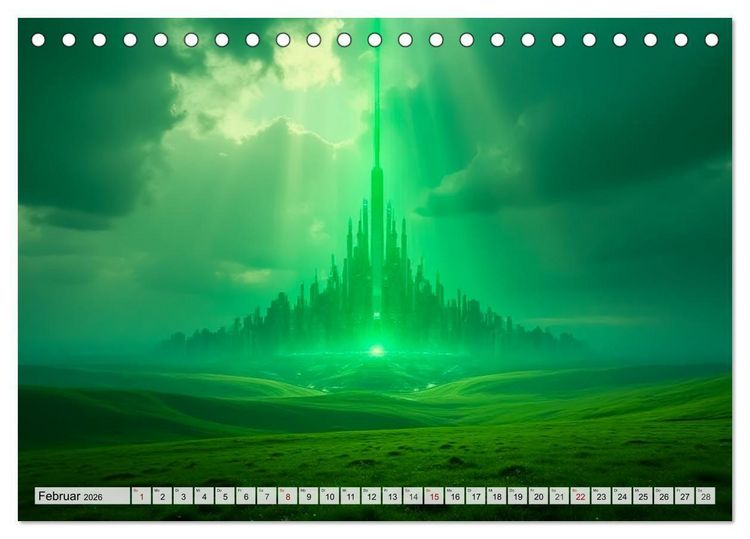 Produktbild: Fabelhafte Orte &ndash; Landschaften aus M&auml;rchen und Sagen (Tischkalender 2026 DIN A5 quer), CALVENDO Monatskalender