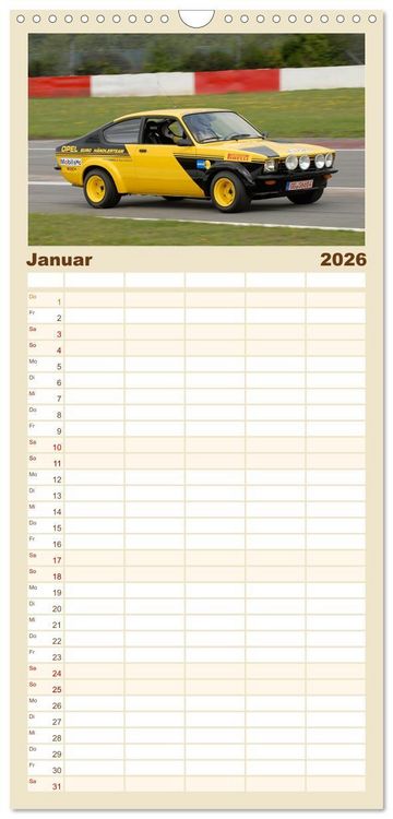 Produktbild: Familienplaner 2026 - Autos, die wir liebten mit 5 Spalten (Wandkalender, 21 x 45 cm) CALVENDO