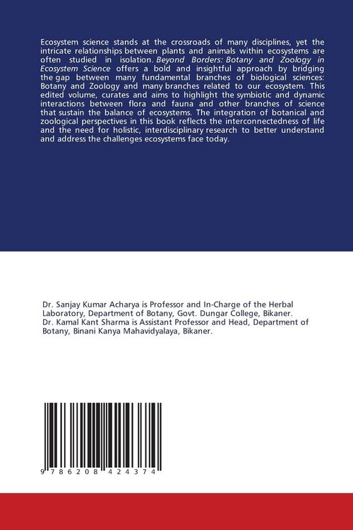 Produktbild: Beyond Borders: Botany and Zoology in Ecosystem Science