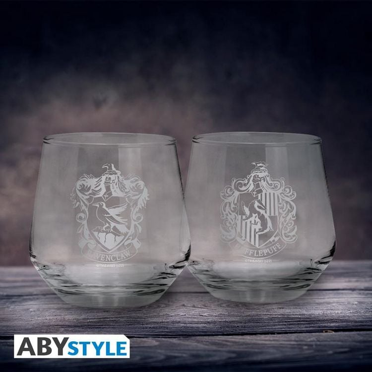 Produktbild: HARRY POTTER 2 Glass Set Ravenclaw & Hufflepuff