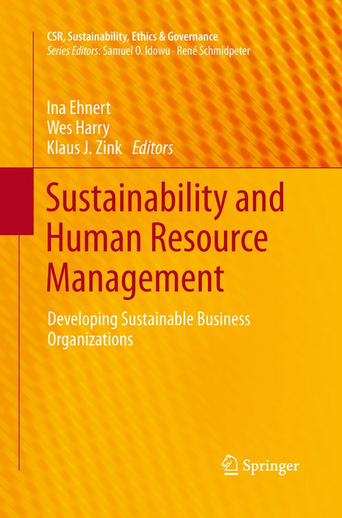 Produktbild: Sustainability and Human Resource Management