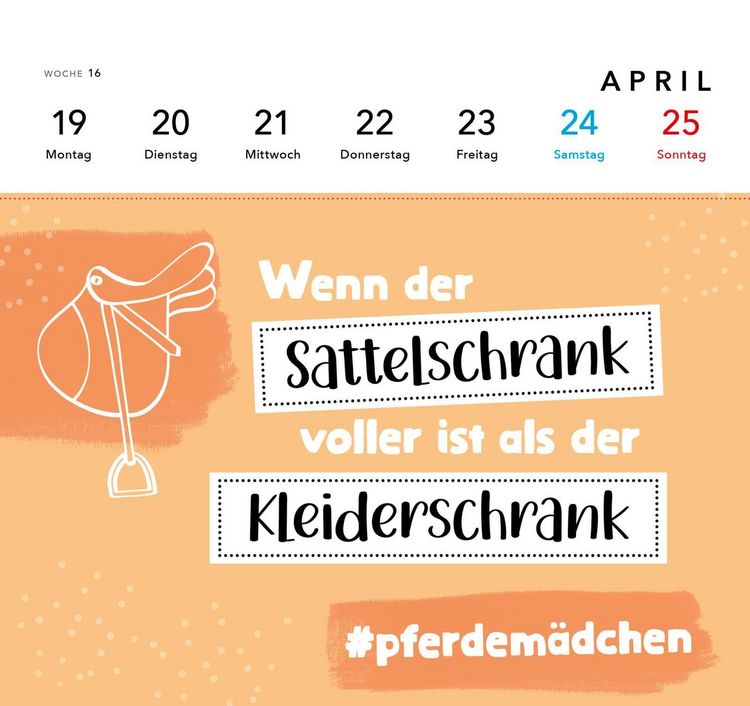 Produktbild: Pferdem&auml;dchen 2027 - Zum Reiten geboren, zum Ausmisten verdammt.
