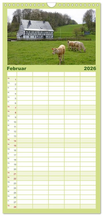 Produktbild: Familienplaner 2026 - Das Sauerland - Mittelgebirge im Herzen Deutschlands mit 5 Spalten (Wandkalender, 21 x 45 cm) CALVENDO