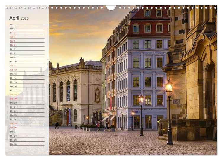 Produktbild: Wundersch&ouml;nes Dresden (Wandkalender 2026 DIN A3 quer), CALVENDO Monatskalender