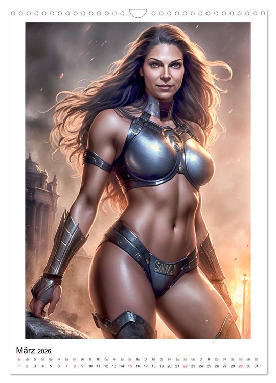 Produktbild: Mythos Kriegerin (Wandkalender 2026 DIN A3 hoch), CALVENDO Monatskalender