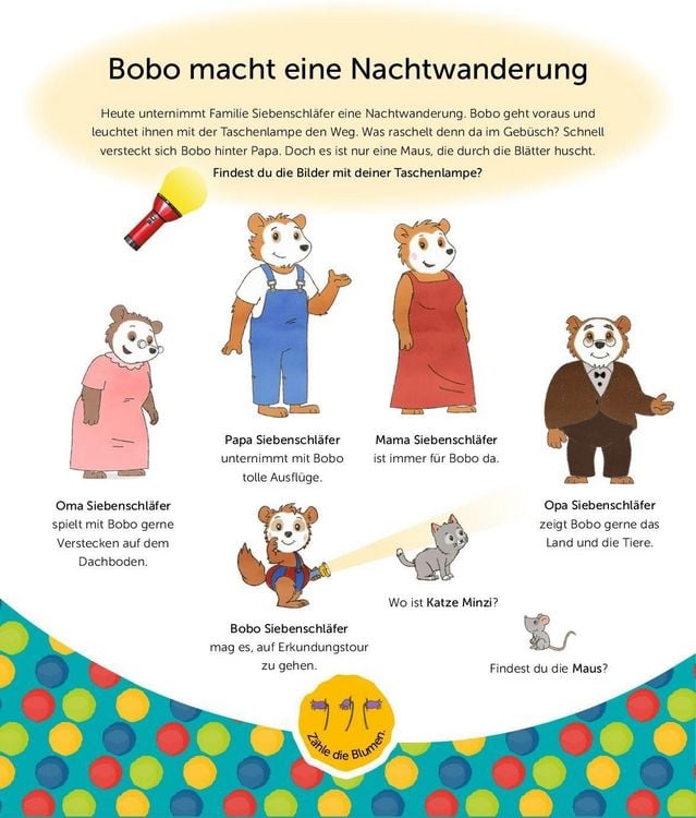 Produktbild: Bobo Siebenschl&auml;fer Mein Taschenlampenbuch &uuml;r Kinder ab 3 Jahren