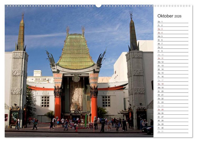 Produktbild: Los Angeles - Kalifornien (hochwertiger Premium Wandkalender 2026 DIN A2 quer), Kunstdruck in Hochglanz