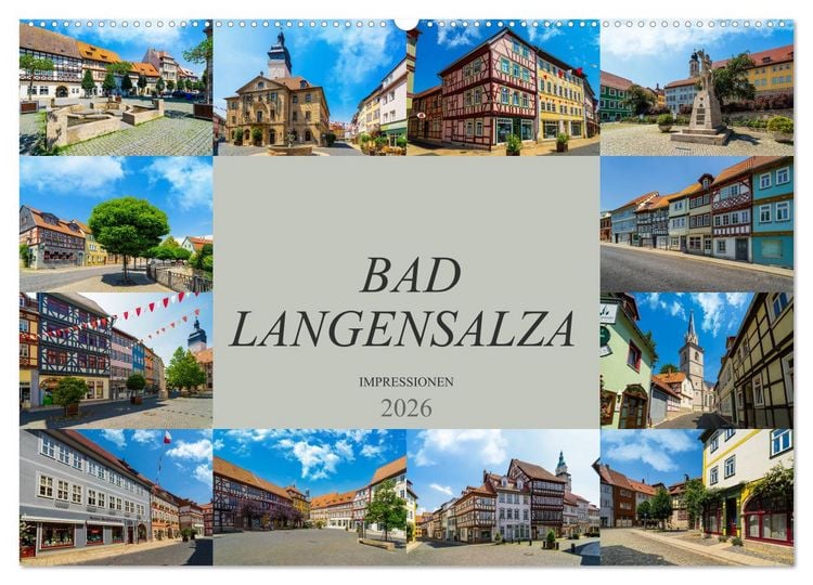Produktbild: Bad Langensalza Impressionen (Wandkalender 2026 DIN A2 quer), CALVENDO Monatskalender