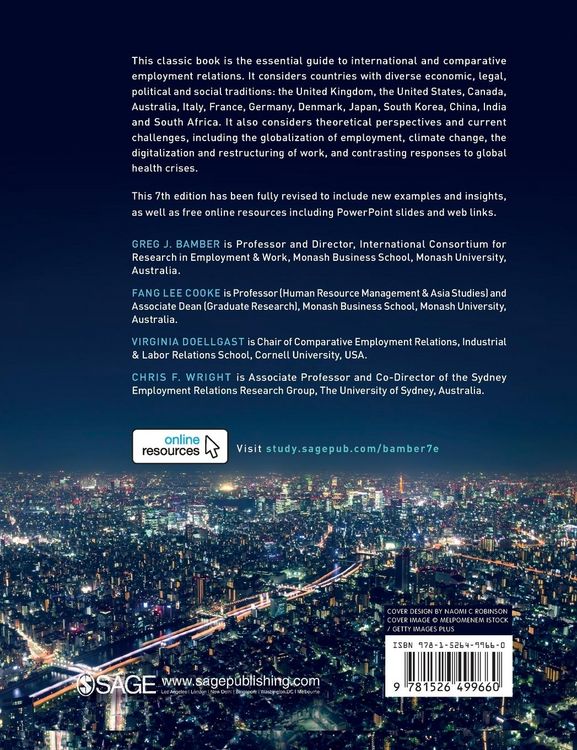 Produktbild: International and Comparative Employment Relations