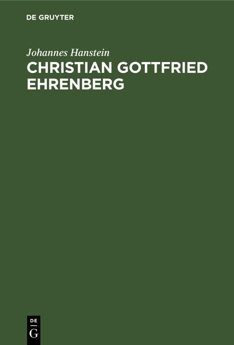 Produktbild: Christian Gottfried Ehrenberg