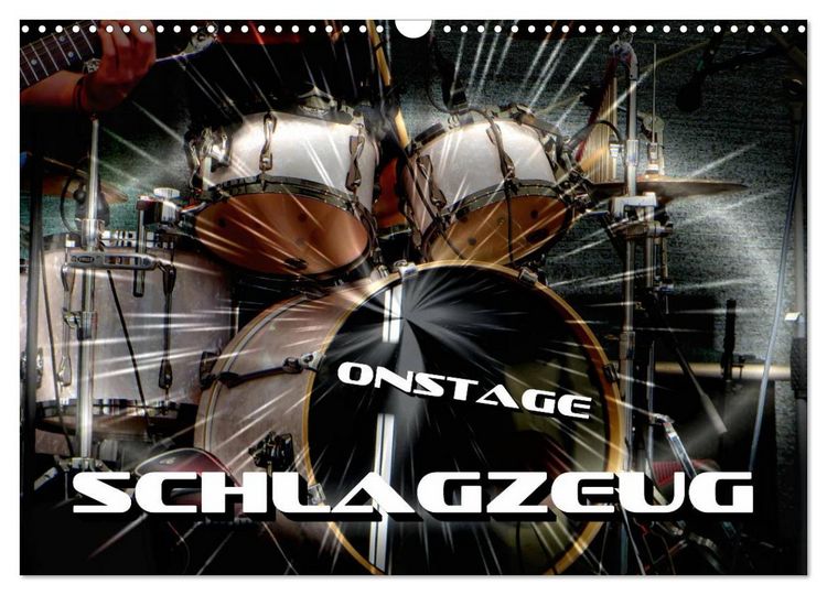 Produktbild: Schlagzeug onstage (Wandkalender 2026 DIN A3 quer), CALVENDO Monatskalender