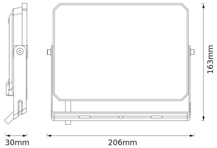 Produktbild: BELLALUX LEDVANCE - FLOODLIGHT VITAL LED Baustrahler schwarz W 4099854493447 LED-Flutlichtstrahler 50 W Leuchtfarben: Kaltwei&szlig;