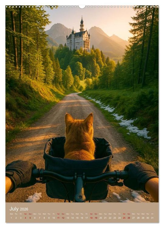 Produktbild: Cycling in Germany (Wall Calendar 2026 DIN A2 portrait), CALVENDO 12 Month Wall Calendar