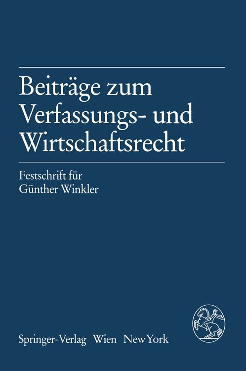 Produktbild: Beitr&auml;ge zum Verfassungs- und Wirtschaftsrecht