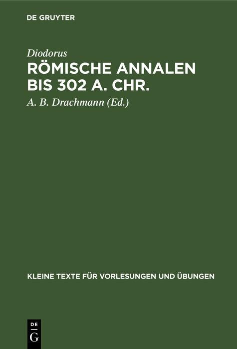 Produktbild: R&ouml;mische Annalen bis 302 a. Chr.