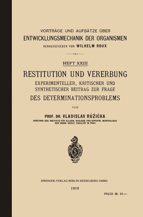 Produktbild: Restitution und Vererbung