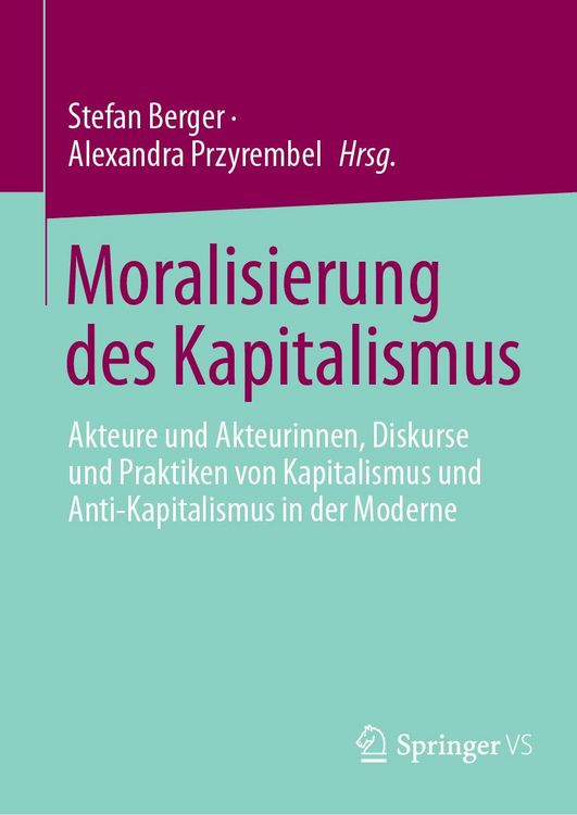 Produktbild: Moralisierung des Kapitalismus