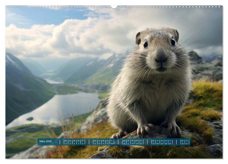 Produktbild: Nach Art der Lemminge (Wandkalender 2026 DIN A2 quer), CALVENDO Monatskalender