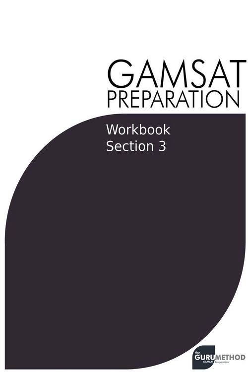 Produktbild: GAMSAT Preparation Workbook Section 3