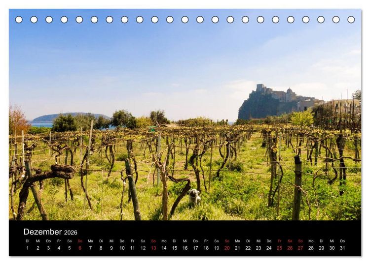 Produktbild: Insel Ischia (Tischkalender 2026 DIN A5 quer), CALVENDO Monatskalender
