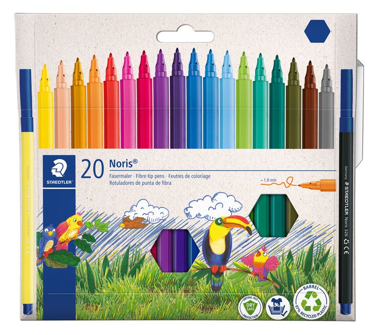 Produktbild: STAEDTLER Noris 326 Fasermaler, 20er Set, 326 C20