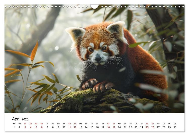 Produktbild: Magische Tierwelt Asiens (Wandkalender 2026 DIN A3 quer), CALVENDO Monatskalender