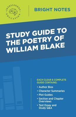 Produktbild: Study Guide to The Poetry of William Blake
