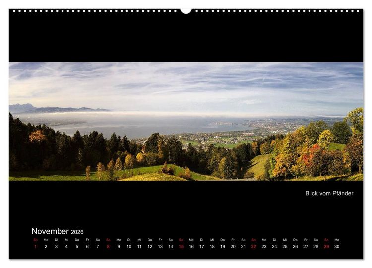 Produktbild: Panoramen vom Bodensee (Wandkalender 2026 DIN A2 quer), CALVENDO Monatskalender