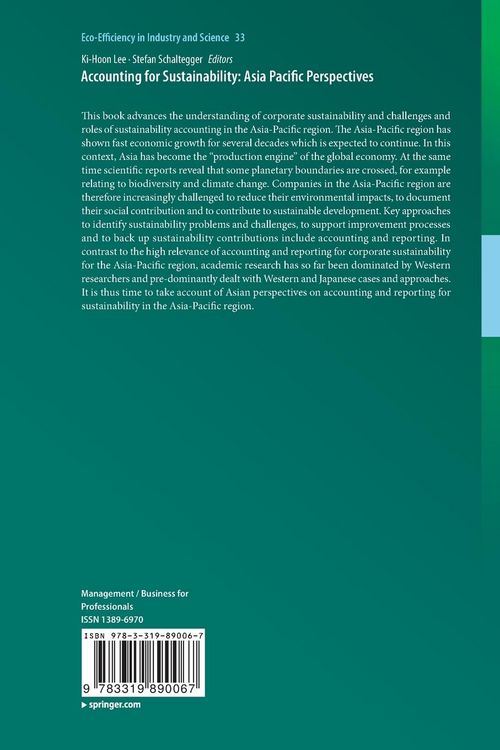 Produktbild: Accounting for Sustainability: Asia Pacific Perspectives
